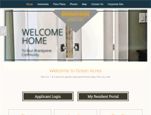 Tablet Screenshot of greenacrespa.com